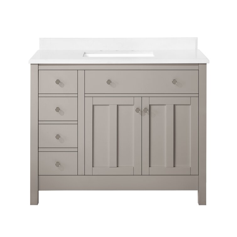 Ove Decors Hillside 60 Vanity from Bedford Collection in Sharky Grey finish