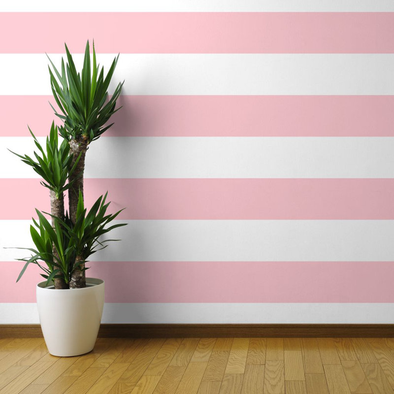 Harriet Bee Gault Wide Stripe Removable Peel And Stick Wallpaper