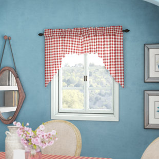 Red Swag Curtains Wayfair