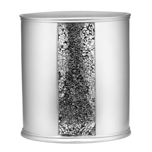 Brushed Nickel Trash Can Wayfair Rivet Brushed Nickel Waste Basket