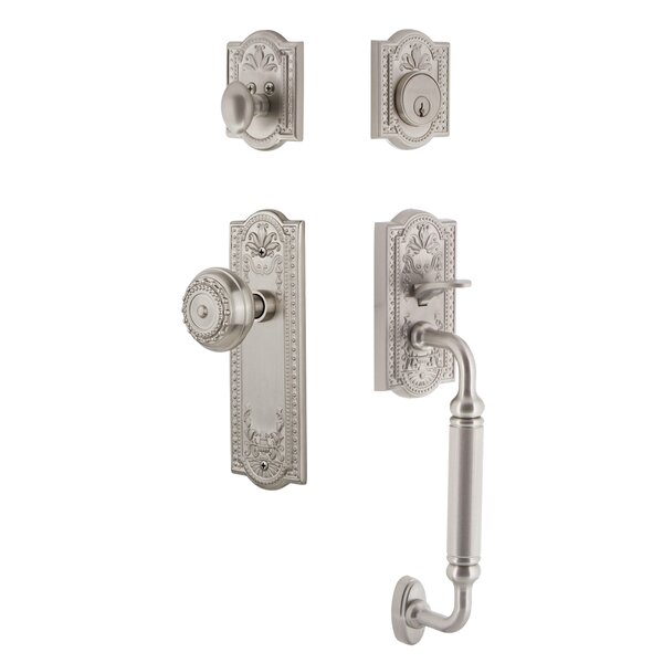 Nostalgic Warehouse Meadows Handleset with Single Cylinder Deadbolt and ...