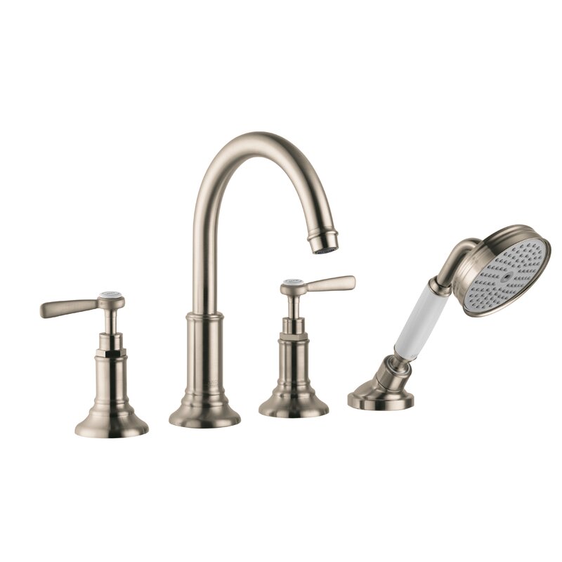 Axor Montreux Two Handle Deck Mounted Roman Tub Faucet With Hand