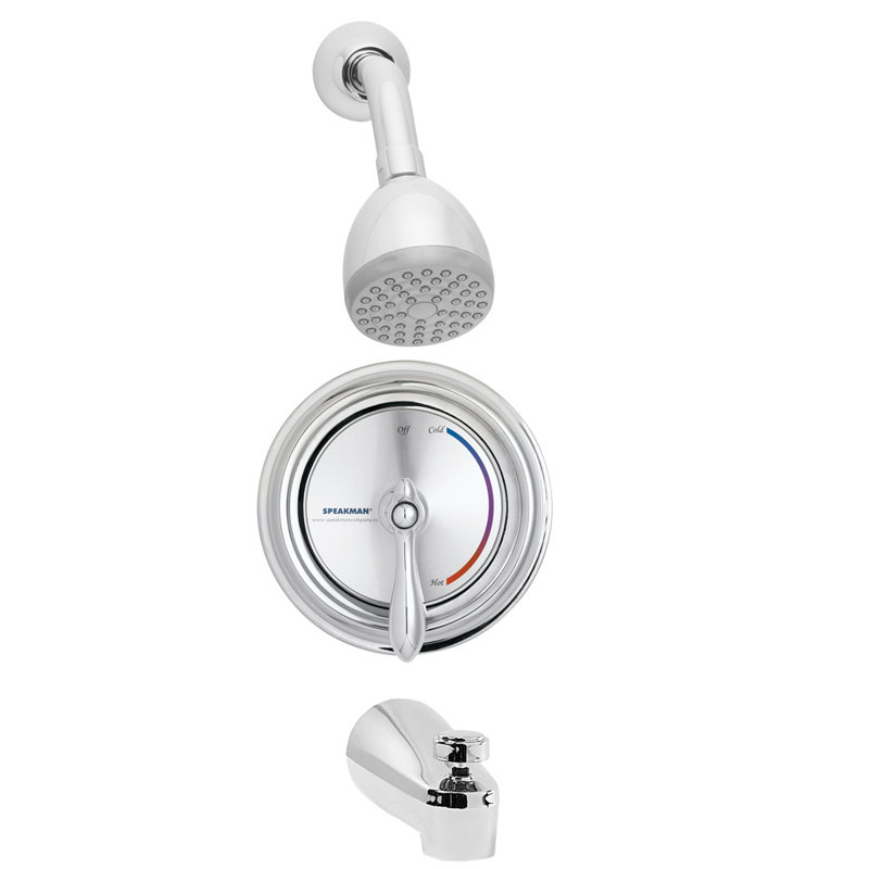 Speakman Sentinel Mark Ii Thermostatic Tub And Shower Faucet With Rough In Valve Trim And Diverter Wayfair