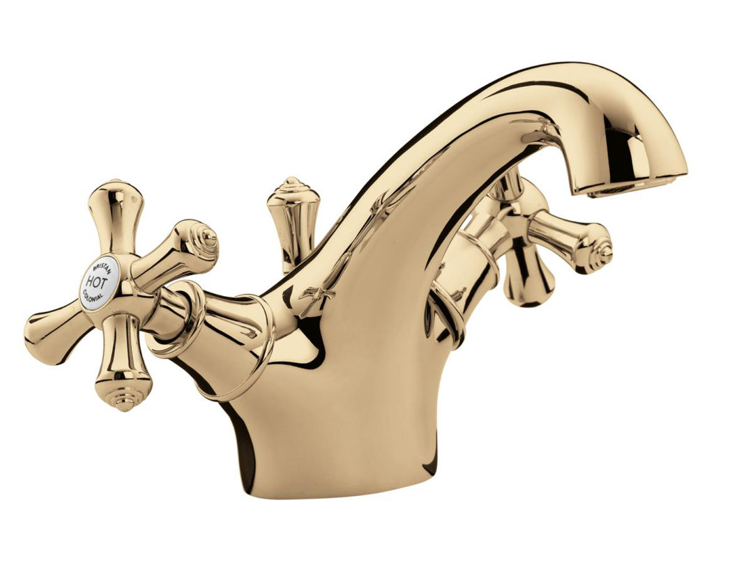 Bristan Waschtischarmatur Colonial mit Ablaufgarnitur