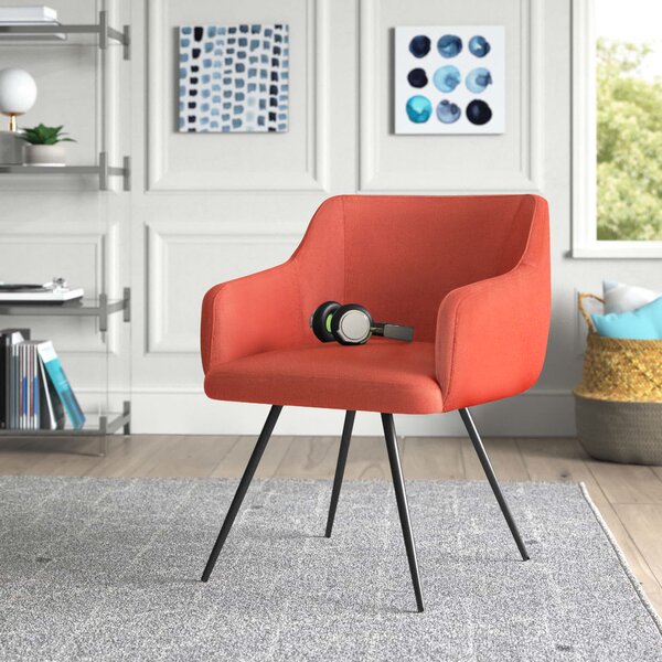 salmon colored accent chair