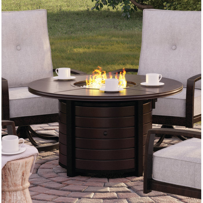 Schum Aluminum Propane Fire Pit Table