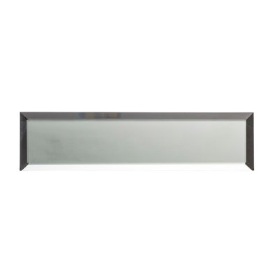 Vega 3" x 12" Beveled Glass Metal Look Subway Wall Tile