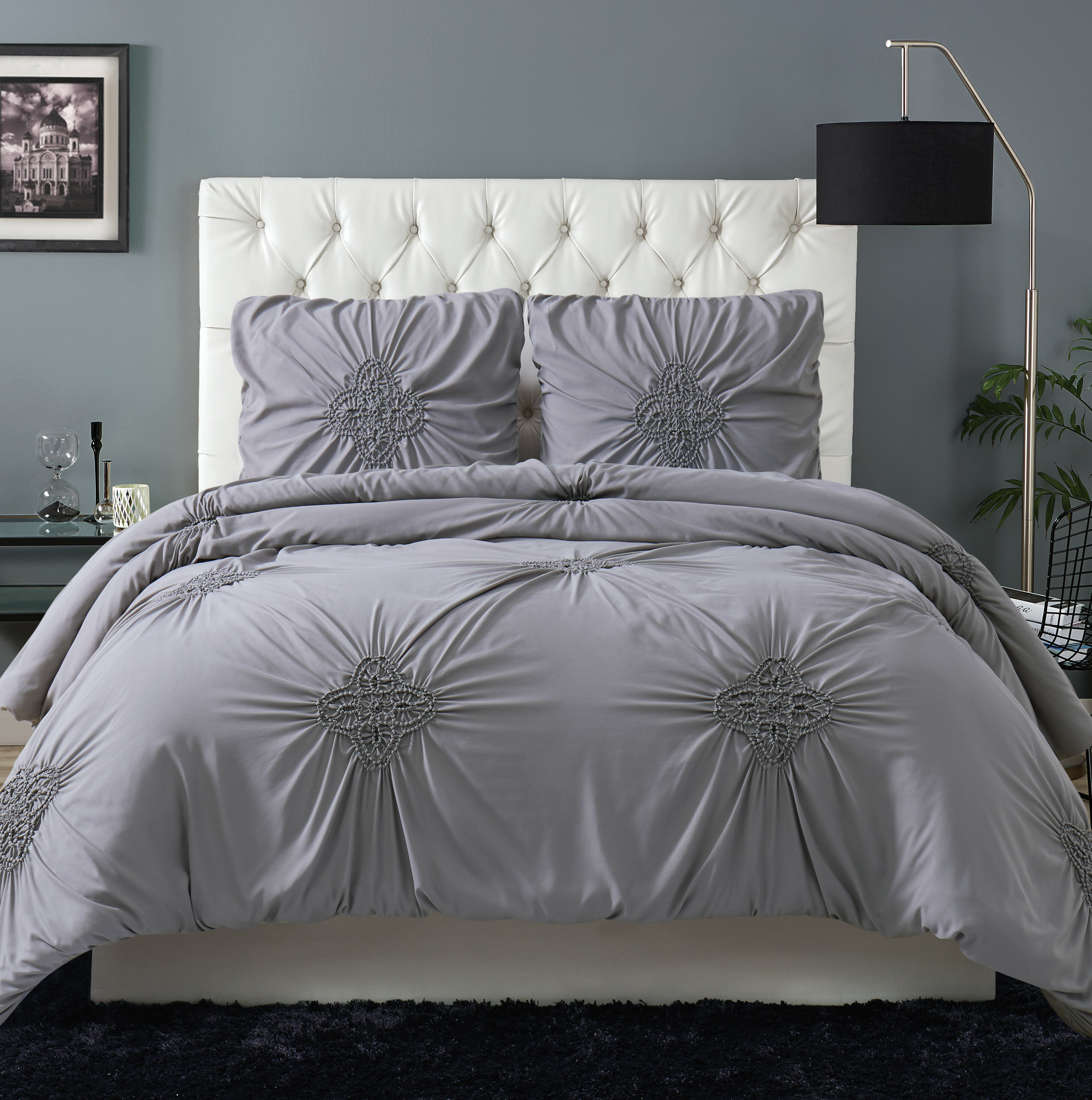 Christian Siriano Georgia Rouched Comforter Set Reviews Wayfair