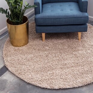 Cozy Casual 8' Round Shag Area Rug in Slate 