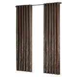 Faux Leather Curtains Brown Wayfair Ca