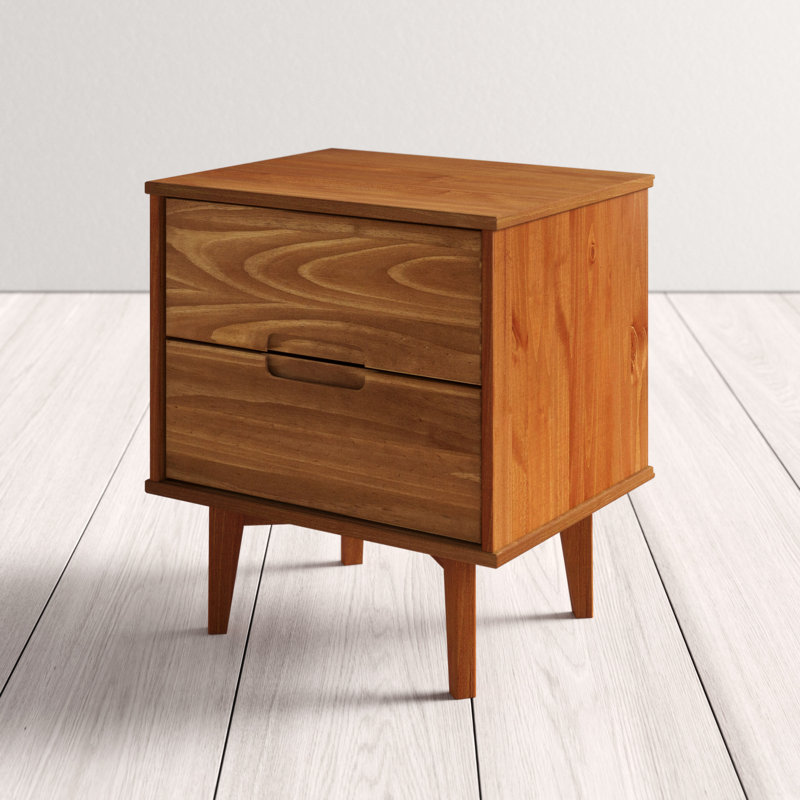 Gartner Groove Handle 2 Drawer Nightstand Reviews Allmodern