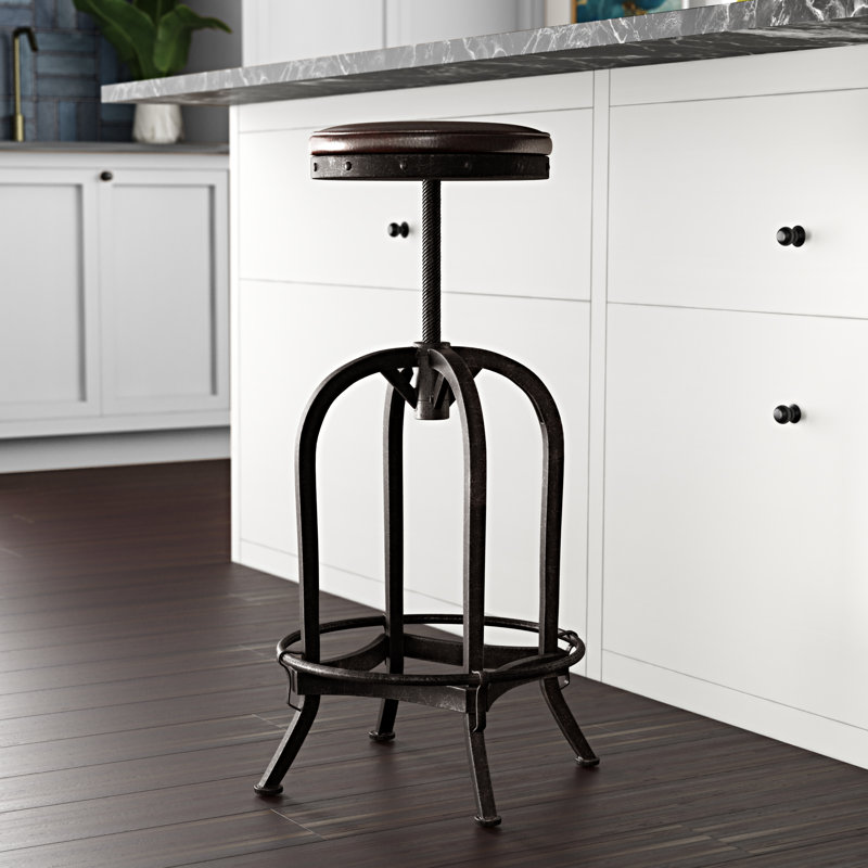 Alkaios Swivel Adjustable Height Bar Stool
