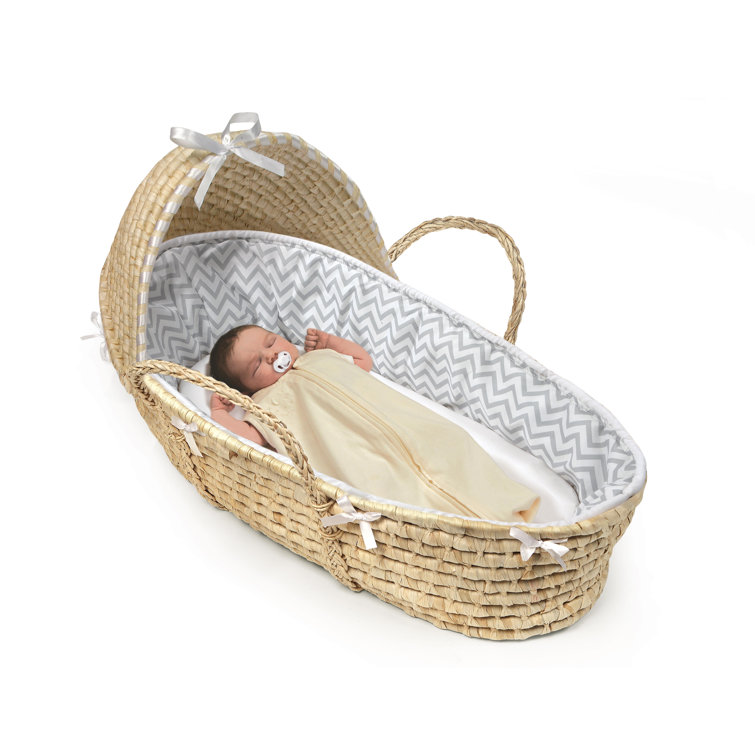 hooded moses basket