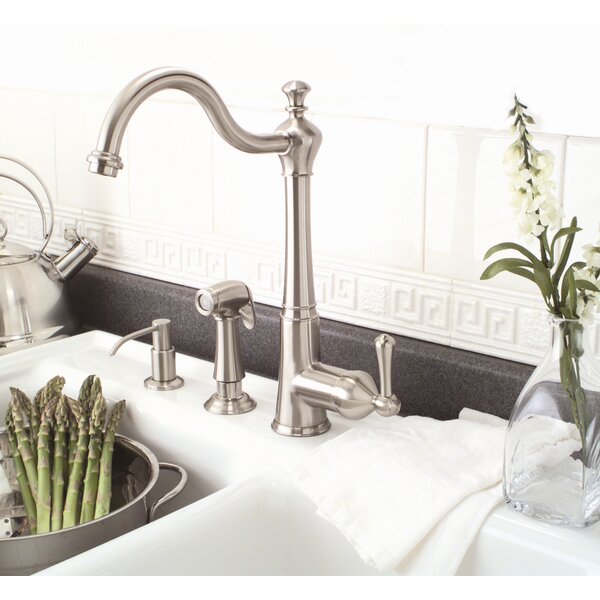 Premier 126961 Waterfront Lead-Free Single-Handle Kitchen Faucet without Spray,