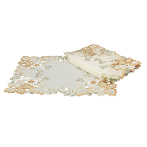 Autumn Forest Cutwork Embroidered Placemat (Set of 4)