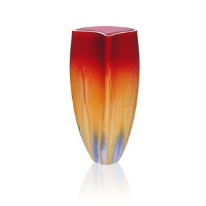 Hand Painted Glass 1950 Retro Series Vase