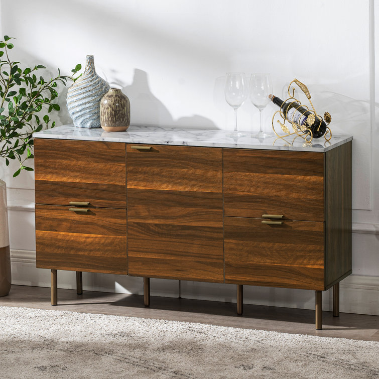 Wade Logan Karlin 47 91 Wide 4 Drawer Sideboard Reviews Wayfair