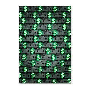 Money Canvas Art Wayfair Ca - money money money graphic art print on wrapped canvas