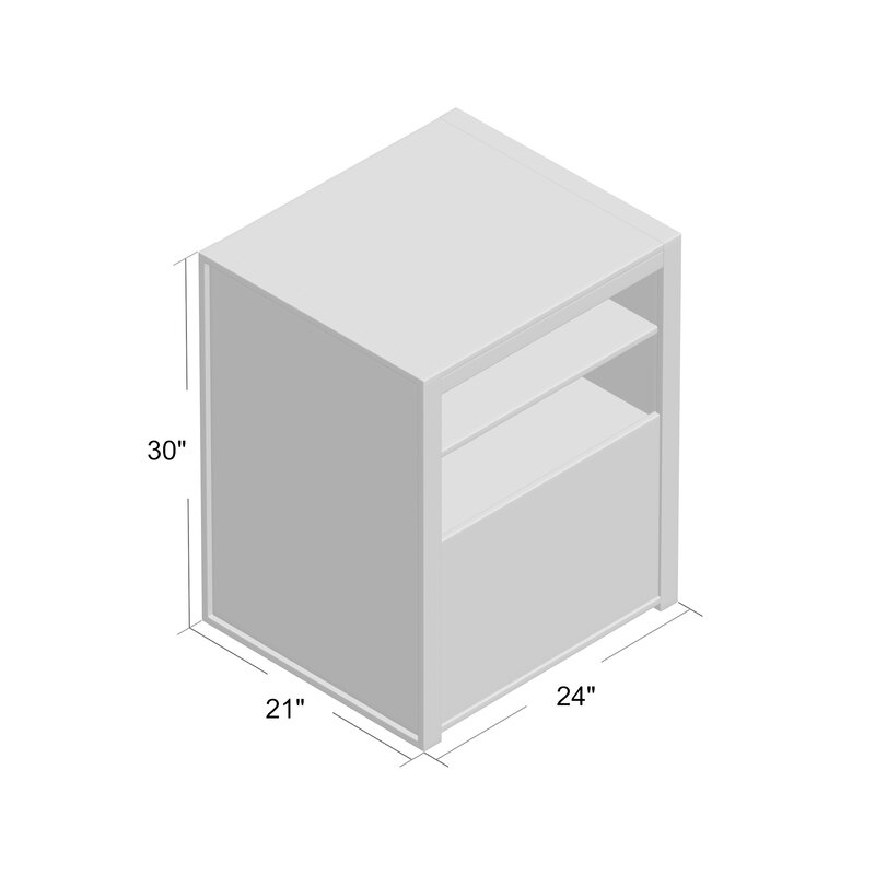 Trent Austin Design Trapp Printer Stand 1 Drawer Vertical Filing Cabinet Reviews Wayfair Ca