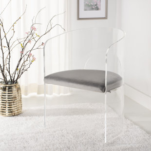 Slaugh Acrylic Accent Upholstered Side Chair by Orren Ellis