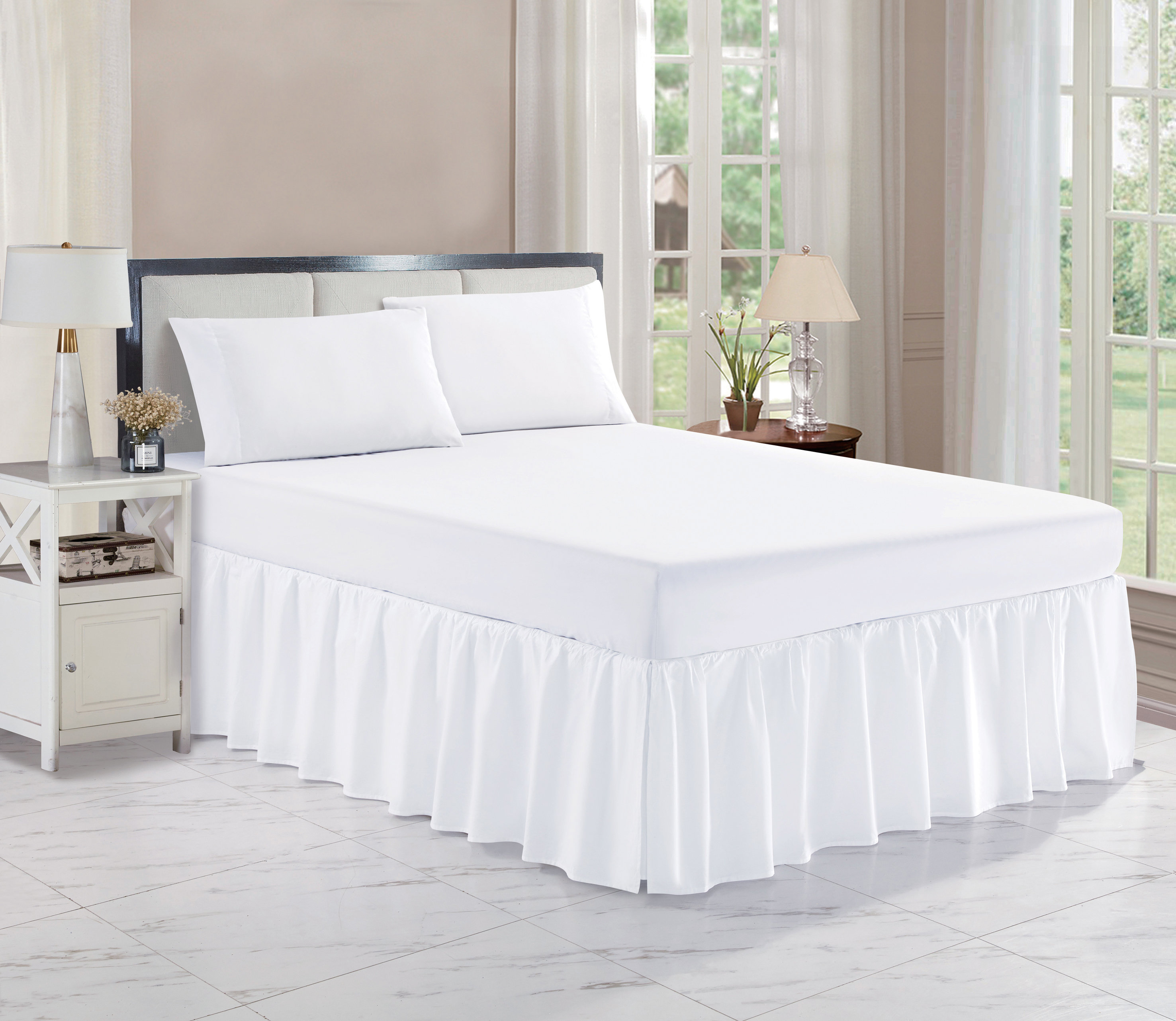 Eider & Ivory™ Roldene Bed Skirt & Reviews | Wayfair