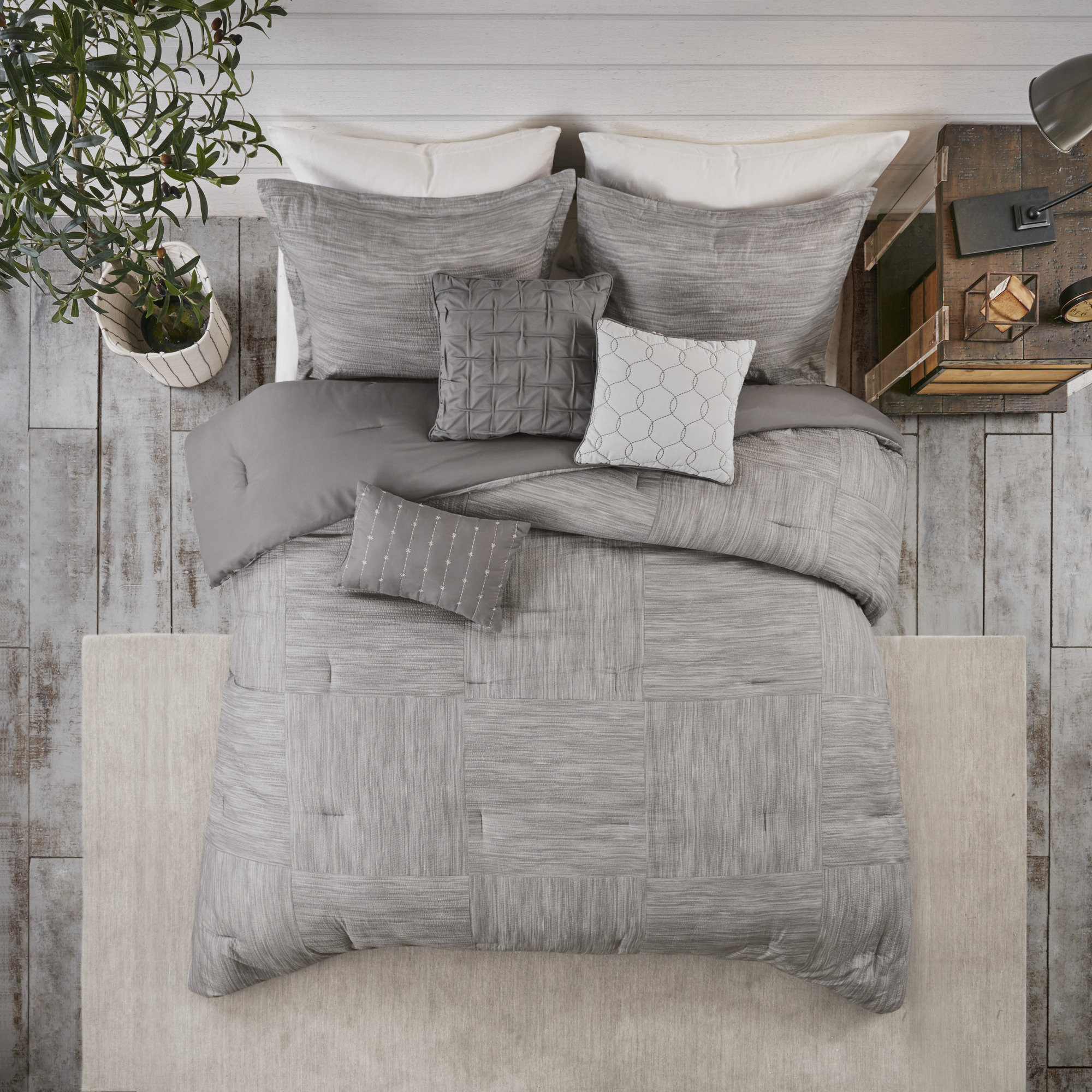 Cainhoe 7 Piece Printed Seersucker Comforter Set Reviews Allmodern