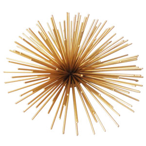 Gold Iron Decorative Ball (Set of 2)