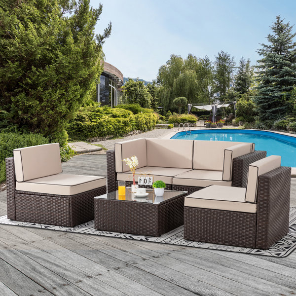 Black Wicker Outdoor Furniture Wayfair