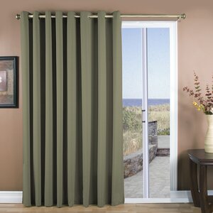 Saffold Solid Semi-Sheer Grommet Single Curtain Panel