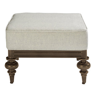 Go to store & view more images Douglass Circle Outdoor Ottoman with Cushion (Set of 2) by Darby Home Co