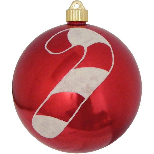 4 Piece Vickerman Matte Chevron Christmas Decorative-Hanging-Ball-Ornaments Red 4