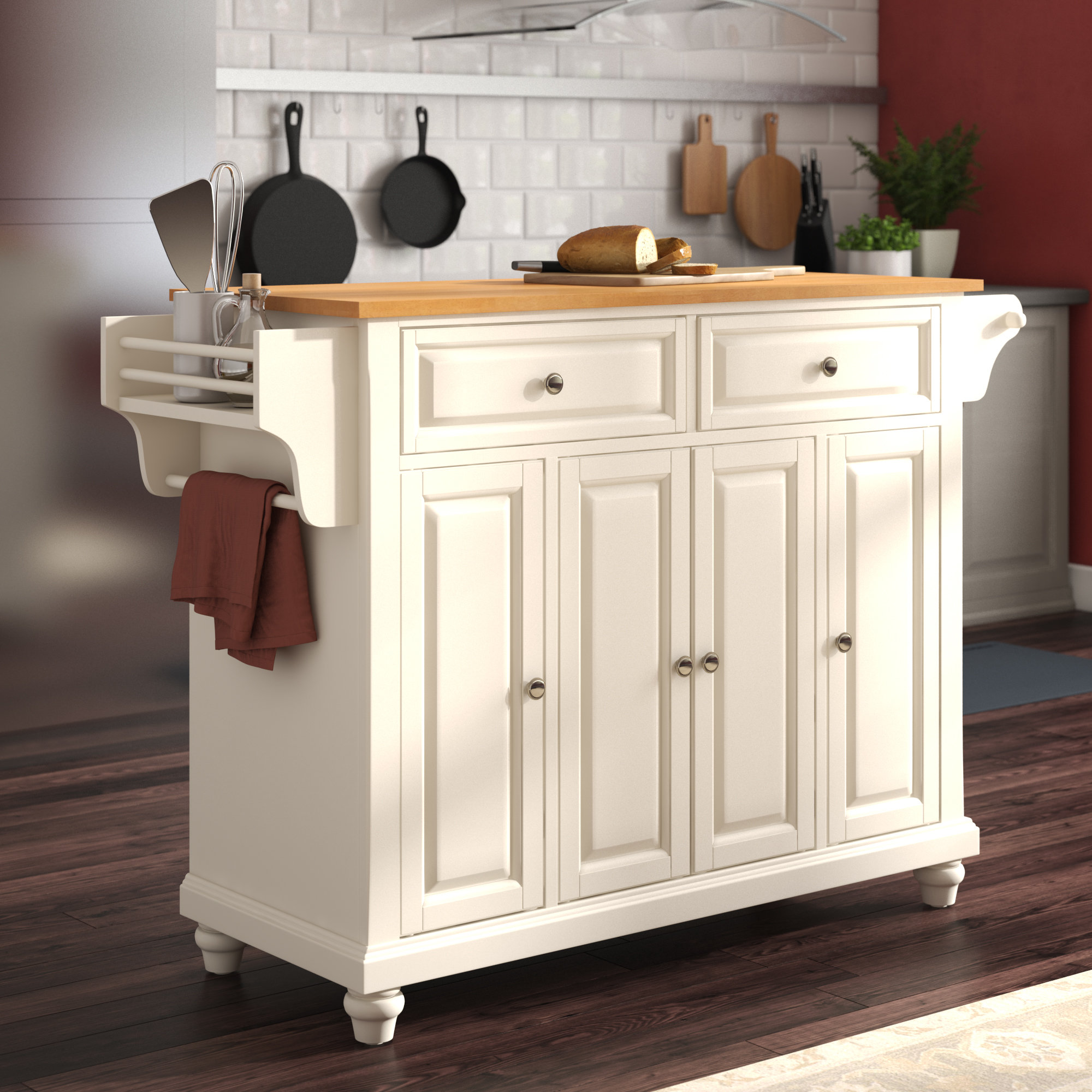Three Posts Cambridge Kitchen Island Reviews Wayfair