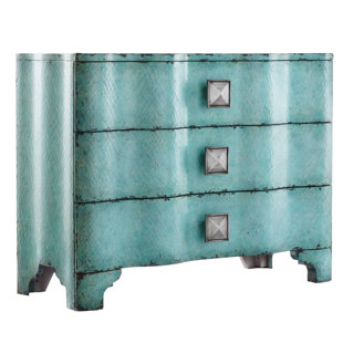 Melange Crackle 3 Drawer Chest