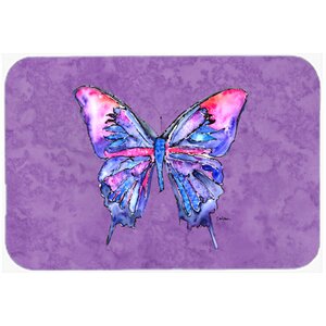Butterfly on P Kitchen/Bath Mat