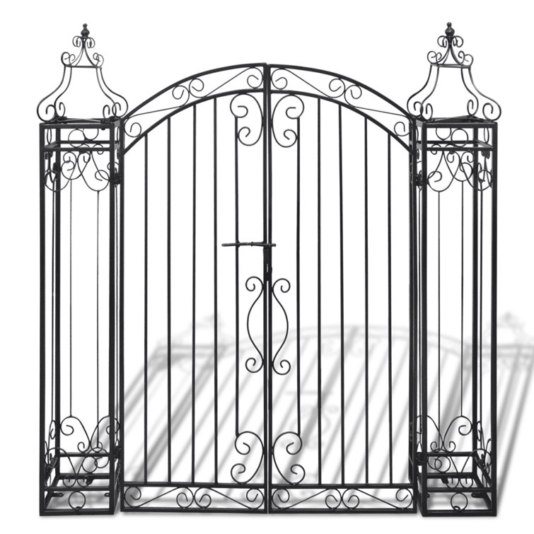 Jamie Ornamental Garden Gate Wrought Iron 4'X8"X4' 5" Wayfair