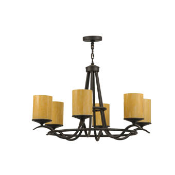 Fleur De Lis Living Gavril 8 Light Candle Style Wagon Wheel Chandelier Wayfair