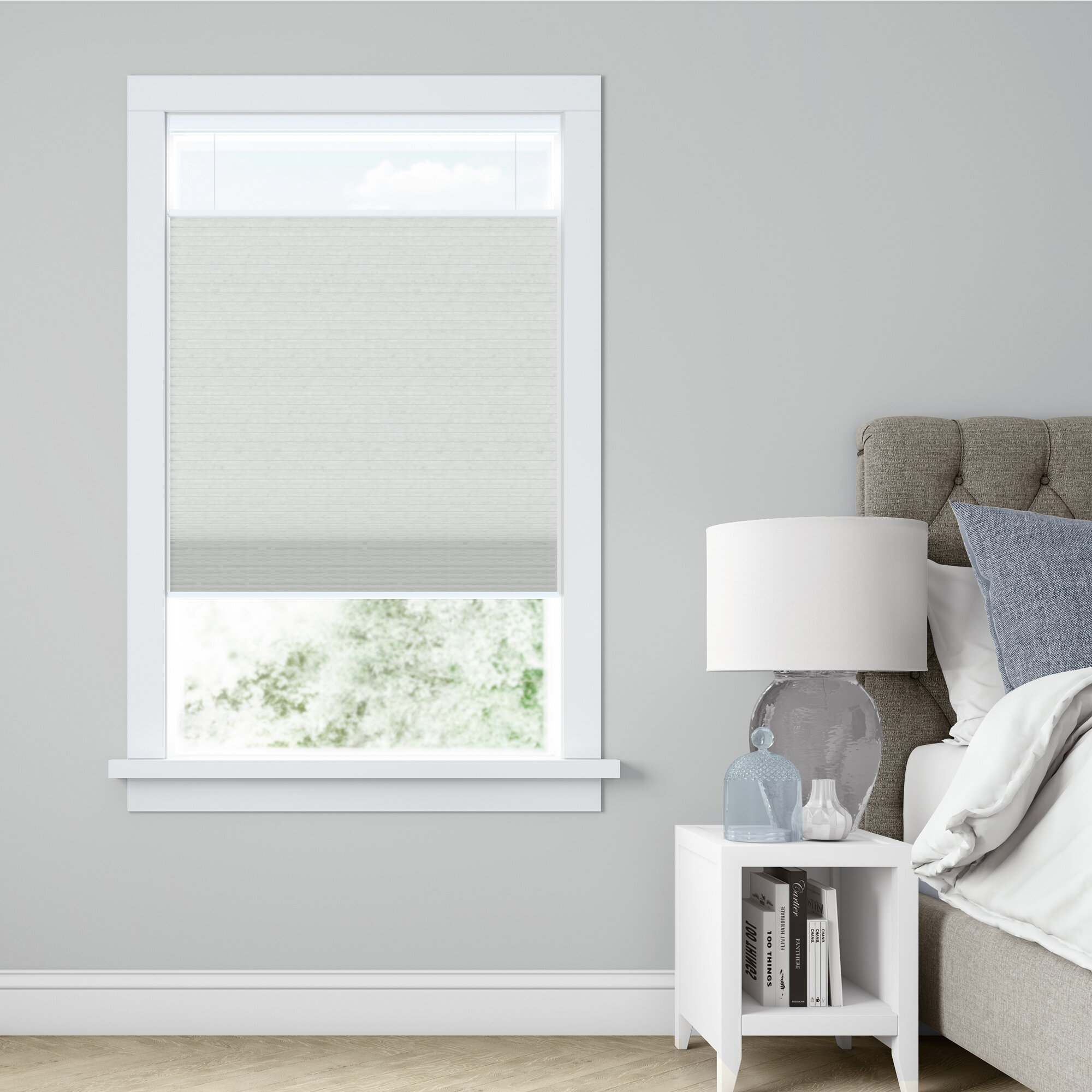 Frost White 16 1/2 W x 72 H MiLin Cordless Blackout Cellular Honeycomb Shades Top Down Bottom Up One Week Fast Delivery Bedroom Kitchen Window Blinds and Shades Custom Cut to Size