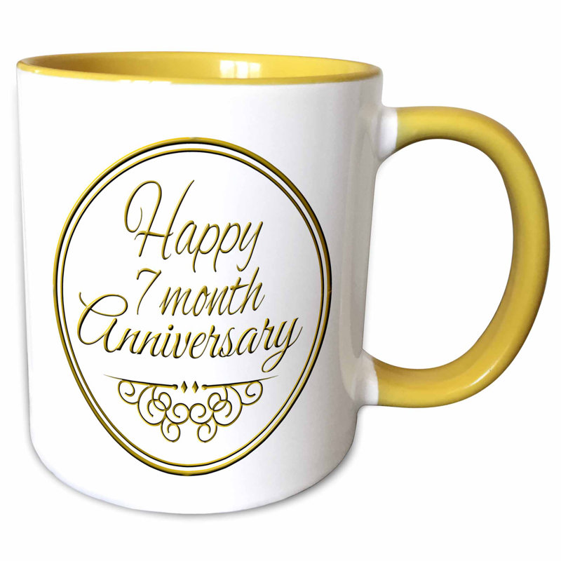 The Party Aisle Happy 7 Month Anniversary Text 7th Month Together Anniversaries Coffee Mug Wayfair It's 7 months old which means in 4 months it turns 1 year old good for me i guess. happy 7 month anniversary text 7th month together anniversaries coffee mug
