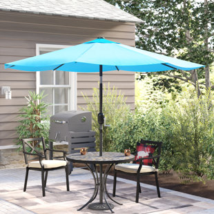 Patio Umbrellas You Ll Love Wayfair Delaplaine 9 Market Umbrella