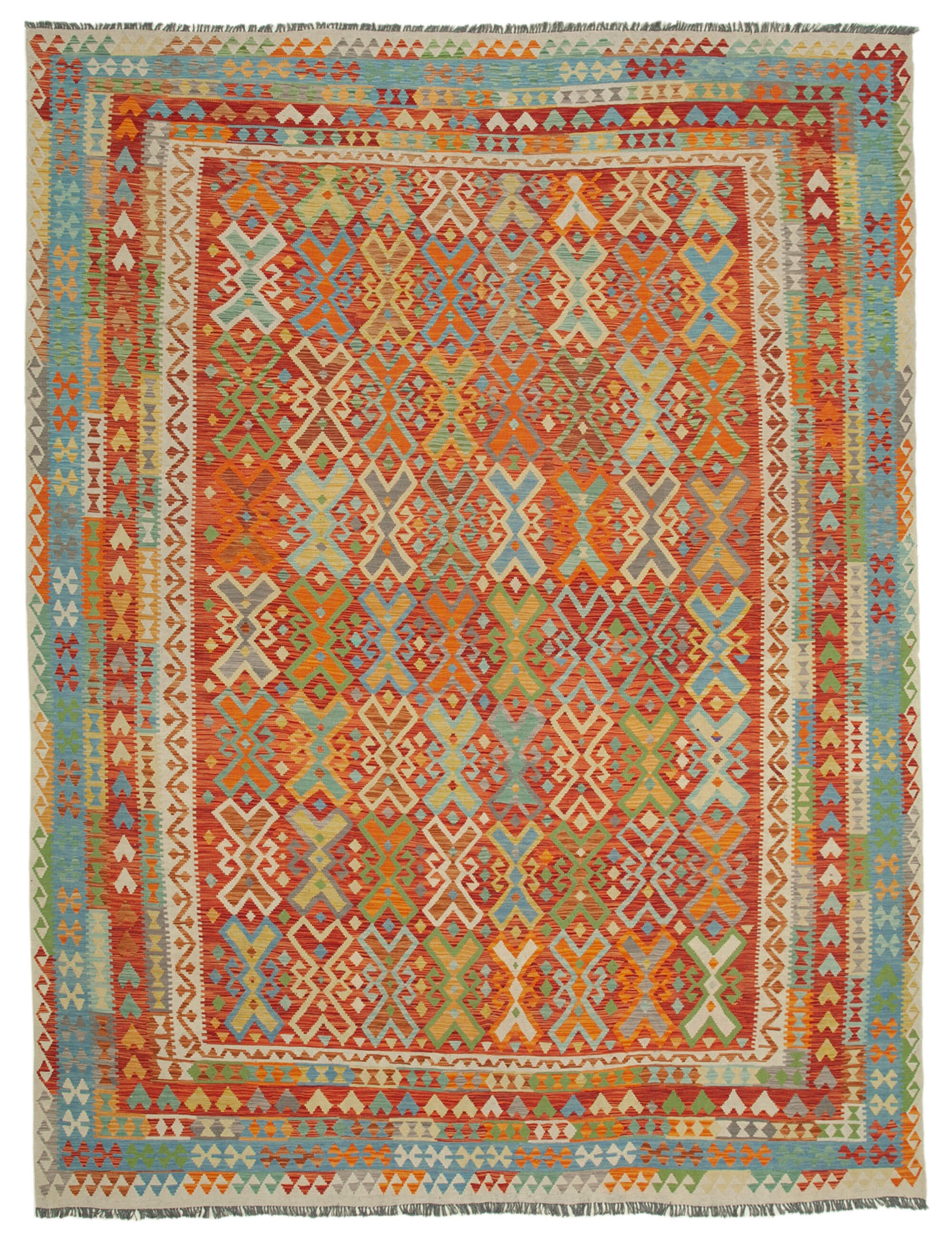 Bespoky Vintage Rugs Mohair Natural 9'95'' X 13'1'' Tribal Wool 