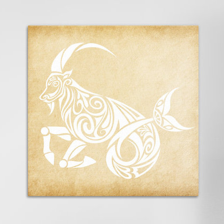 Mercer41 Trustworthy Sea Goat Graphic Art On Wred Canvas Wayfair Trustworthy Sea Goat Graphic Art On Wred Canvas
