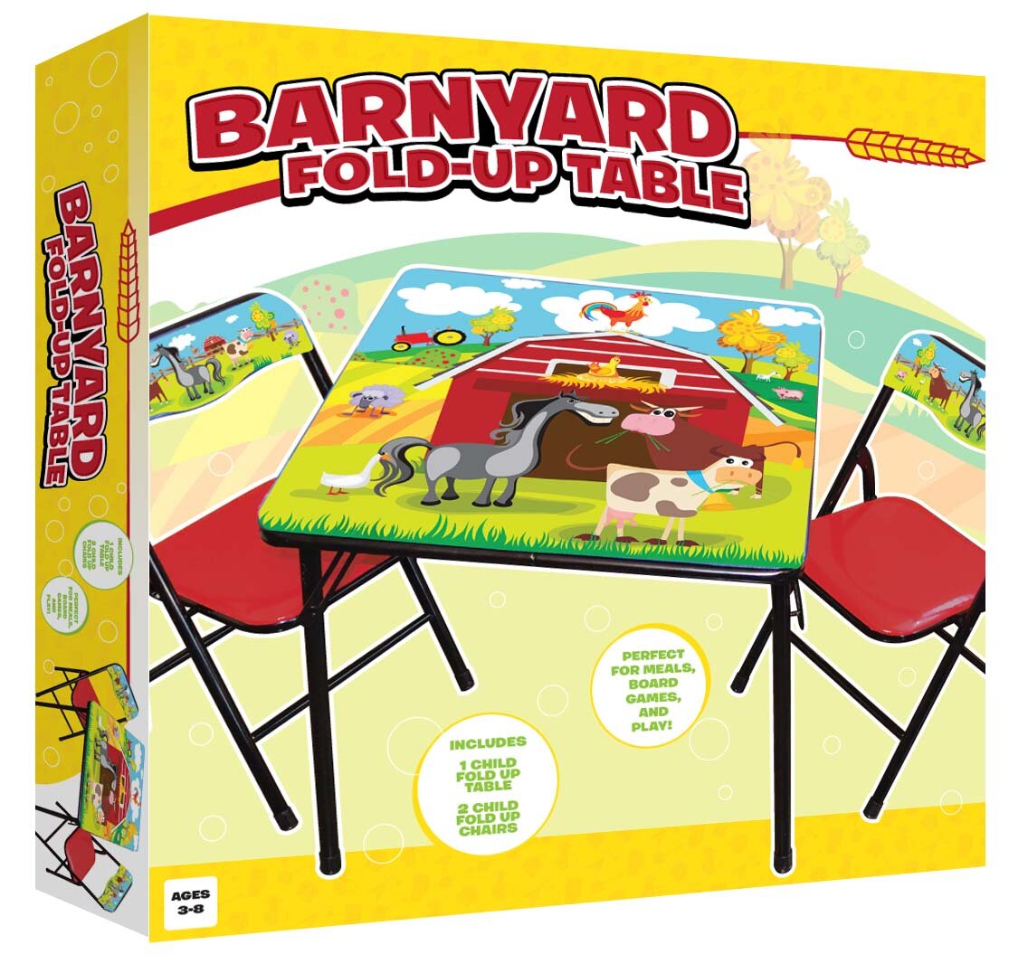 kids foldable table and chair set