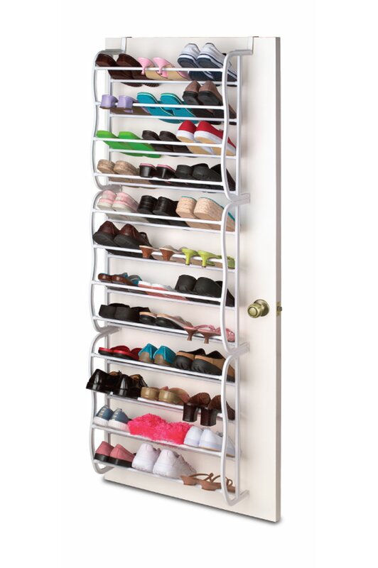 Sunbeam 12-Tier 36 Pair Overdoor Shoe Organizer & Reviews | Wayfair