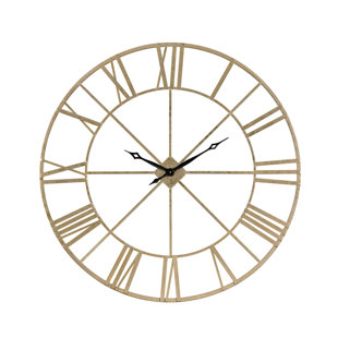 Modern Contemporary Gold Starburst Clock Allmodern Oversized Round Gold 48 Wall Clock
