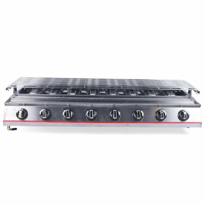 13.98'' W x 16.54'' D Portable Indoor/Outdoor Use 8 - Burner Countertop