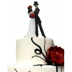 Personalized Classy King and Queen Dance with Name Wedding Cake Topper 