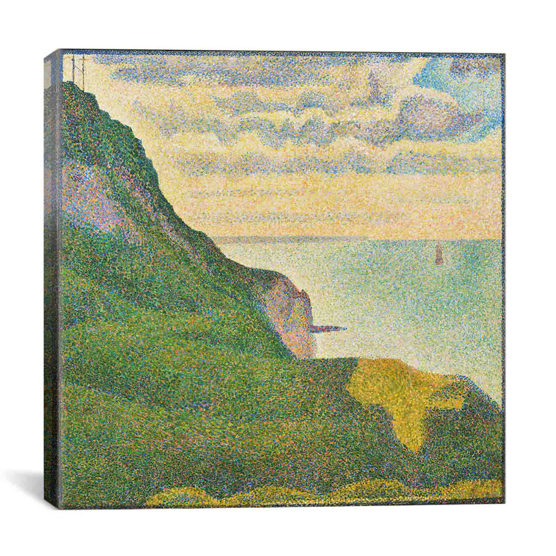 Vault W Artwork Seascape At Port En Bessin Normandy By Georges