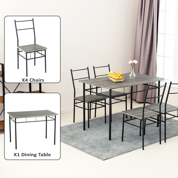 Ebern Designs Segolene 5 Piece Dining Set Wayfair Ca