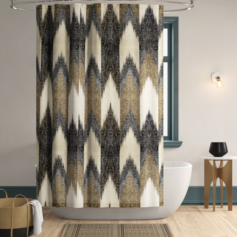 Mercury Row Mcshan Printed Single Cotton Shower Curtain Reviews
