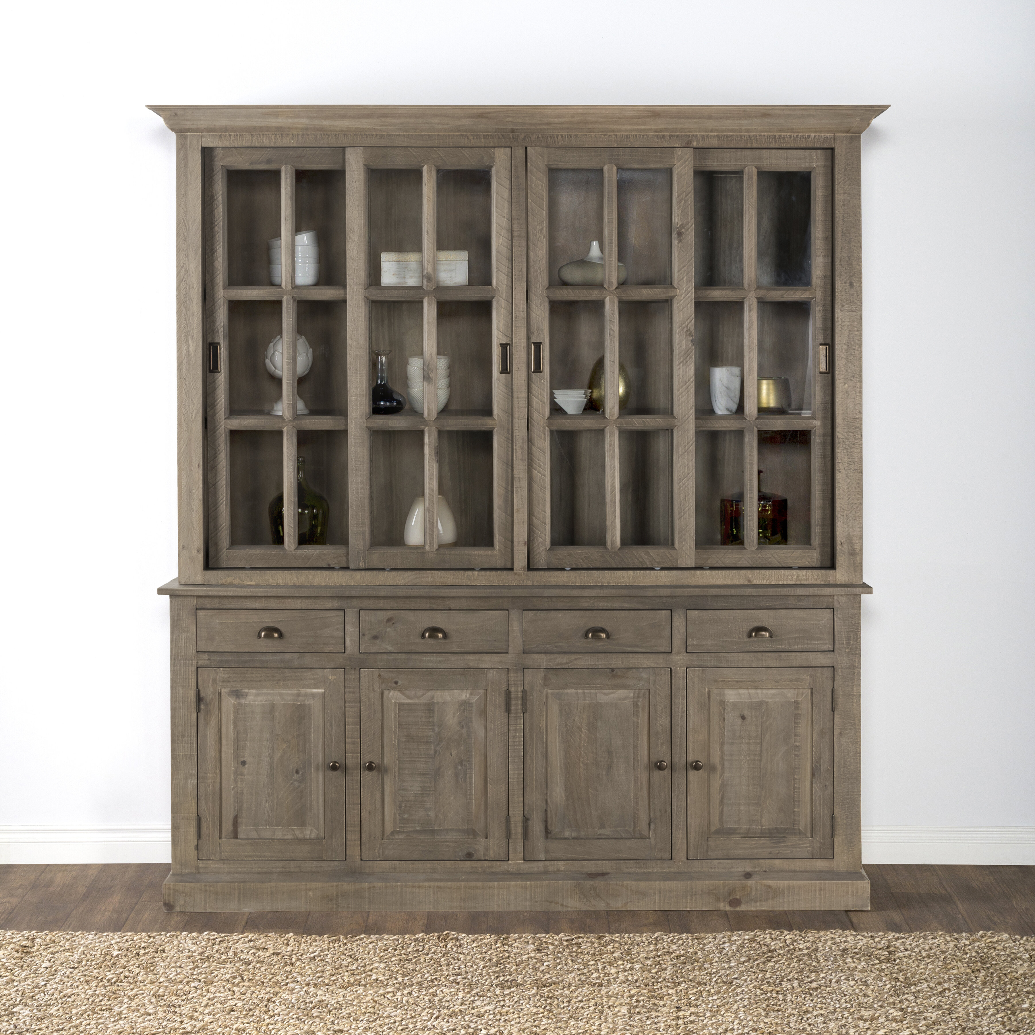 Greyleigh Maryanne Reclaimed Pine China Cabinet Reviews Wayfair